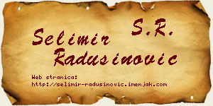 Selimir Radusinović vizit kartica